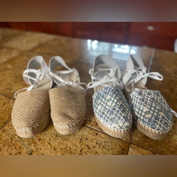Bundle of Espadrilles no name brand sz 9 - Picture 1 of 9